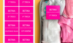 Etiqueta Quadrada para Organização