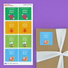 Etiquetas Escolares - Etiqueta De Para Presente