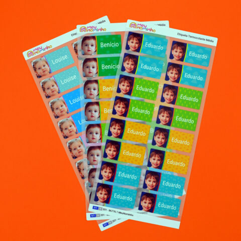 Etiquetas Termocolantes Com Foto Ilustrada