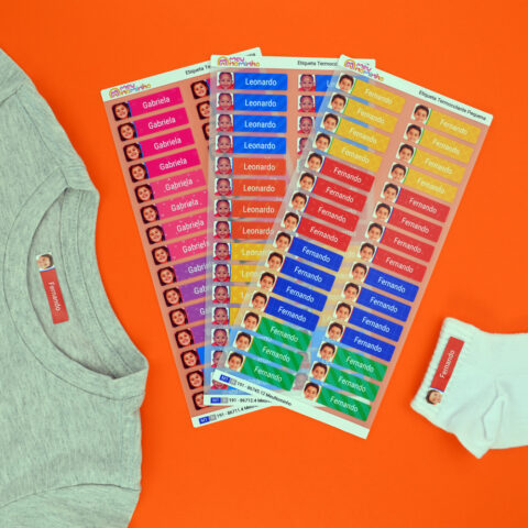 Etiquetas Termocolantes Pequena Com Foto