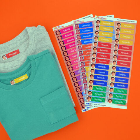 Etiquetas Termocolantes Pequena Com Foto