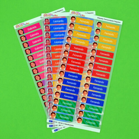 Etiquetas Termocolantes Pequena Com Foto