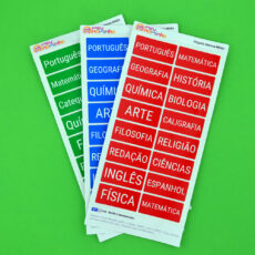 Etiquetas Escolares - Etiqueta Adesiva para Matérias