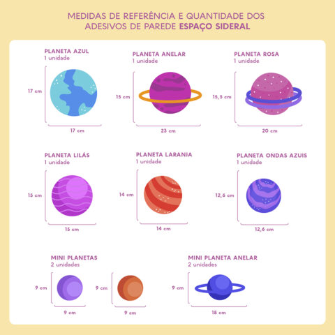Adesivo de Parede Decoração - Espaço Sideral