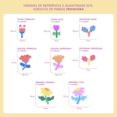 Adesivo de Parede Decoração - Primavera
