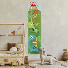 Regua de Crescimento Adesiva Dinossauros